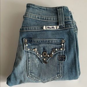EUC Miss Me Modelo JP4465 Crop Jeans